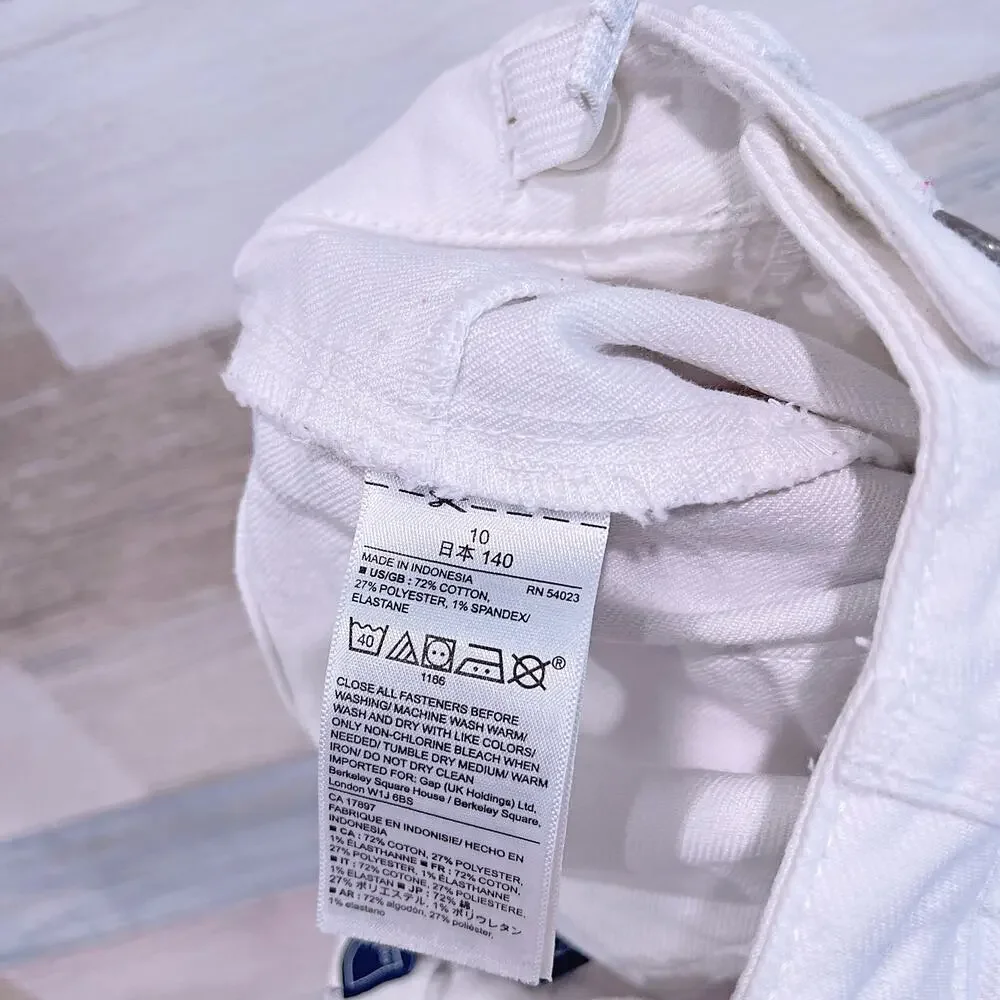 GapKids Stretch Denim Super Skinny Jeans Off White GAP Girls 10 Slim